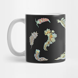 Nudibranch Set Ernst Haeckel Sea Foam Colors Mug